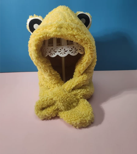 清仓包邮  儿童帽子围巾一体冬季男童女童毛...