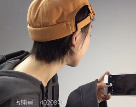 镰刀刺绣显白姜黄色嬉皮雅痞地主帽子男女潮秋...