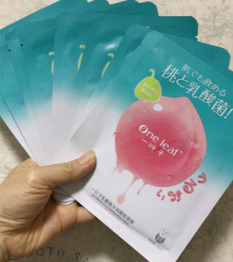 一叶子乳酸菌水润蜜桃面膜 10片19.9包...