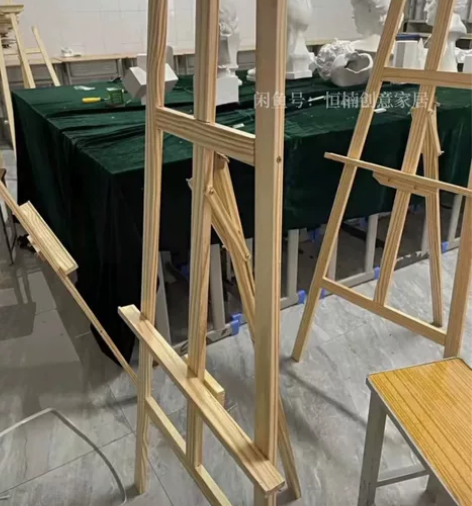 实体店不干了画室不干了可升降画架实木便携式...
