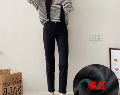 所有女生看过来这条黑裤子塑形显瘦百搭细腻的...