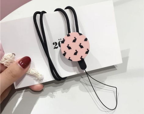 兔子卡通可爱挂绳挂饰绳子手机挂件iPhon...