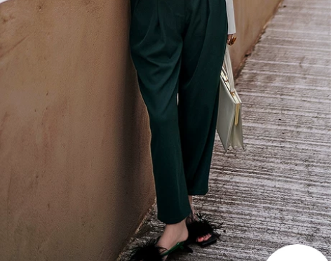 2018春装新款韩版复古休闲萝卜裤运动九分...