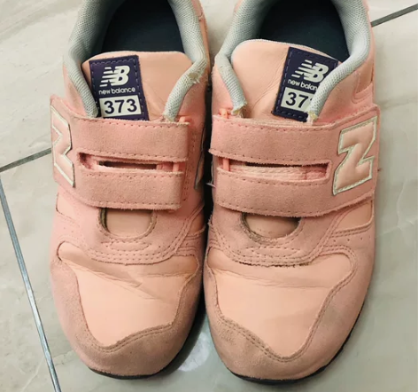 女童粉色新百伦 很新 33码 想要可以议价...