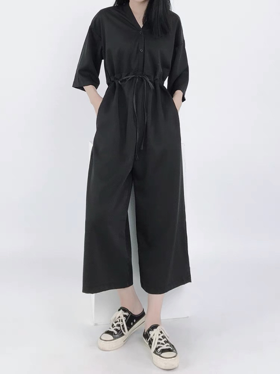 FEIL连体裤女夏高腰显瘦2021法式小众...