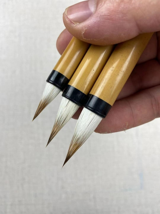 闲置,好用的鸡距毛笔唐楷,老师定制多了些便...