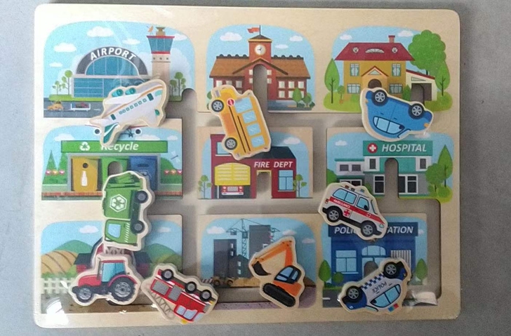 车子滑进对应的位置，各种车子认知以及用处