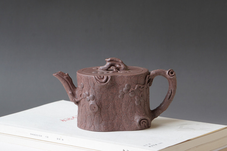 孙长书  鸣远松桩 350cc 顶级紫泥 ...