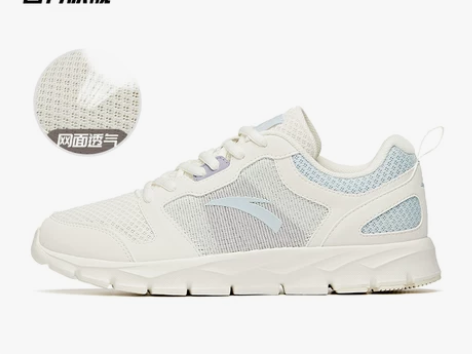 ?安踏跑鞋女2021夏季新款网面透气轻便减...