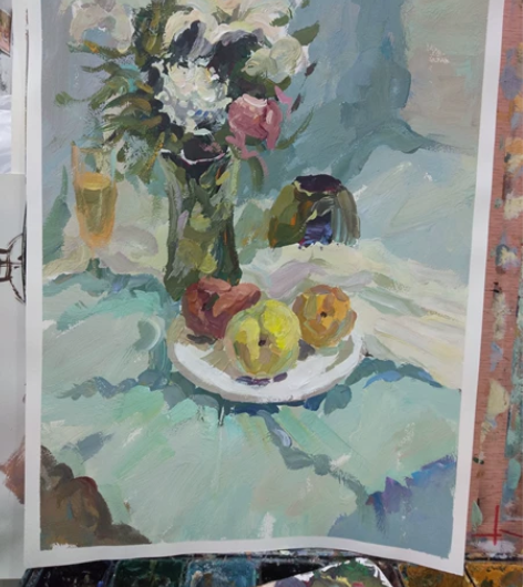 水粉画成品，可接单[微笑][微笑]  具体...