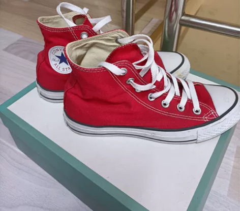 #炸街必备潮鞋 38码半匡威帆布鞋，舒服透...