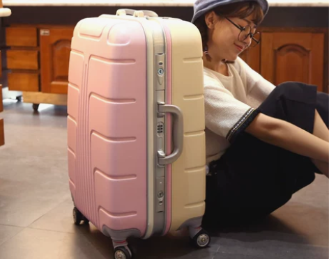 北爱铝框拉杆箱韩国万向轮女登机箱旅行箱包2...