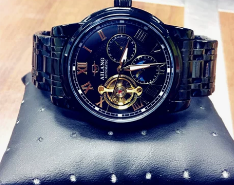 正品镂空陀飞轮全自动机械表手表男士时尚潮流...