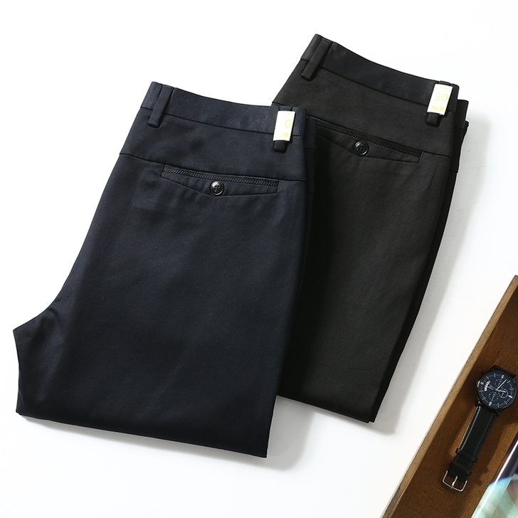 柔滑细润 外贸男装剪标商务休闲裤男直筒秋季...