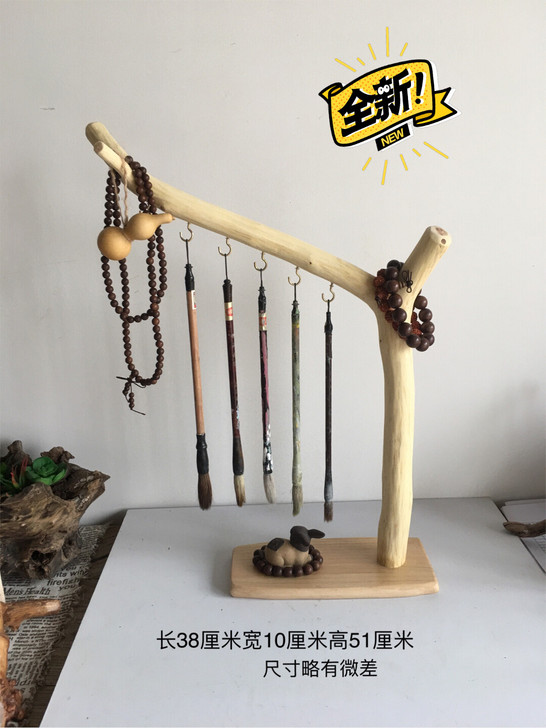 笔架,毛笔架,实木挂饰架。