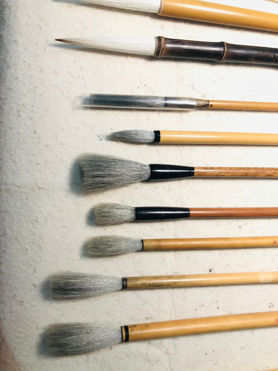 中日各式羊毫毛笔，可打包可单出