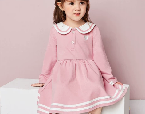 真维斯童装秋季2021新款女童洋气长袖学院...