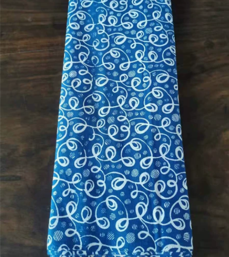 老土布老粗布，几十年前的老印花布12，长度...