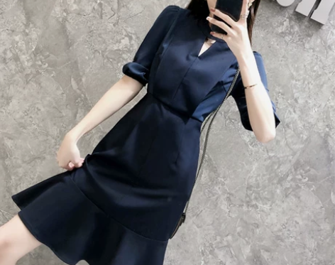 【狂欢价】法式2019夏新款职业装女连衣裙...