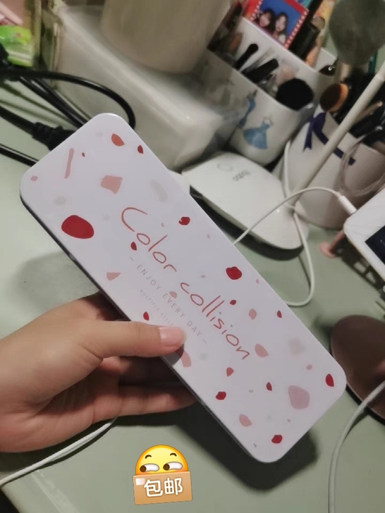 简约笔盒ins日系简易铅笔铁盒文具盒学生少...