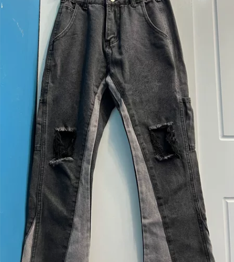 美式破洞牛仔裤M 感兴趣的话点“我想要”和...