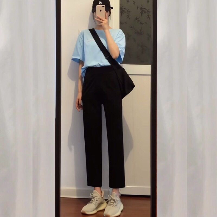 直筒西装裤 工作裤 基础百搭 全新 甩 松...