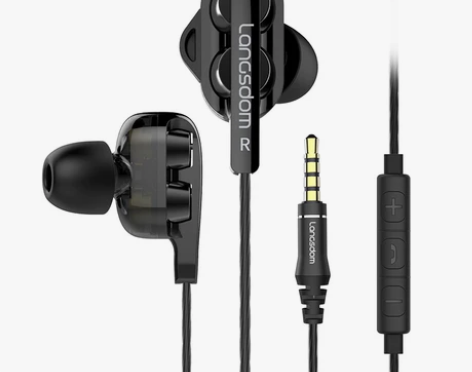 兰士顿 D4四核双动圈 耳机入耳式有线HI...