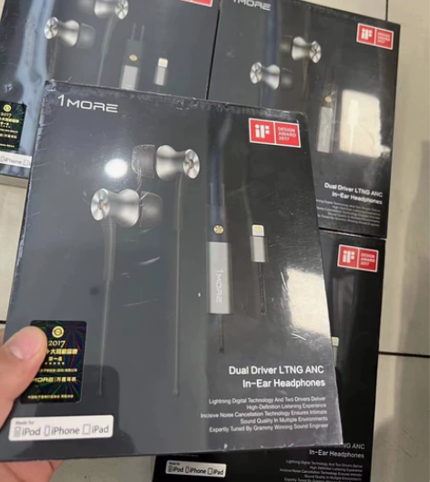 万魔E1004高端HiFi降噪耳机，苹果插...