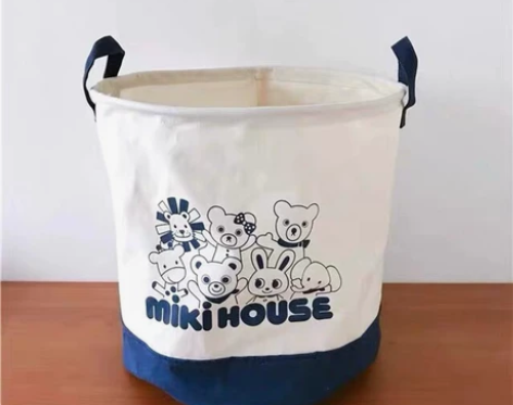mikihouse收纳篮出口日本收纳玩具篮...