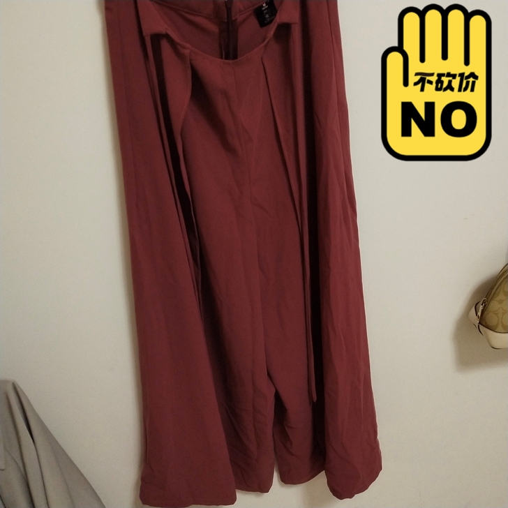 品牌阔腿裤女，垂感特别棒，几乎全新低价转让。