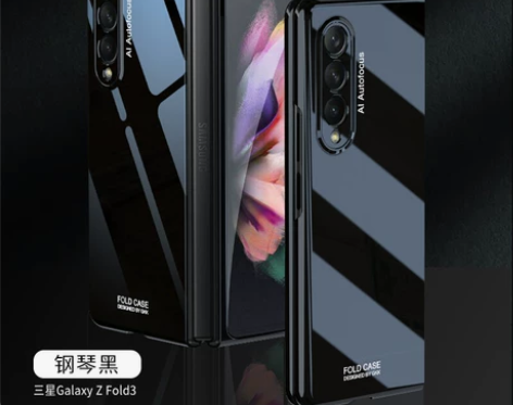 烤漆镜面适用于三星fold3手机壳折叠屏翻...