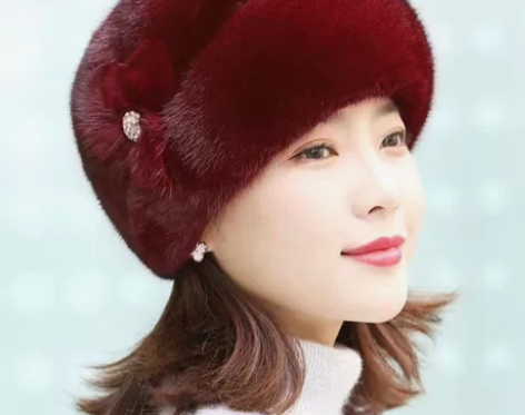 【买一送一】秋冬中老年帽子女妈妈时尚新款皮...