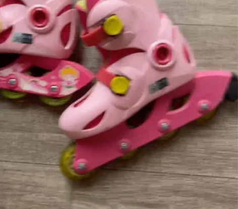 oxelo轮滑鞋粉色女孩款28-30 18...