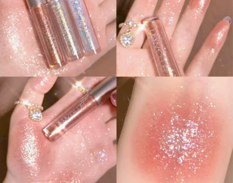 UNNY液体眼影01超闪亮晶晶02闪粉珠光...