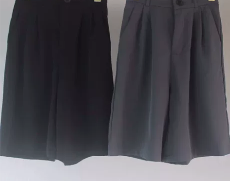 工装阔腿裤五分裤 L码  穿一次 西装面料...