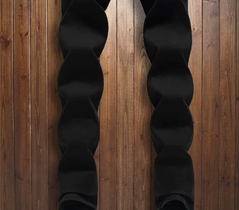 裤子男裤修身2022秋冬休闲百搭男士黑色牛...