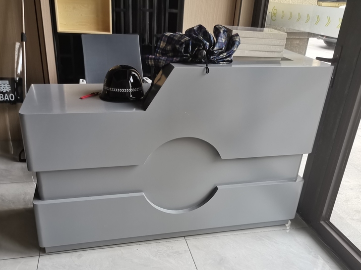 全新一体实木烤漆定制收银台吧台，150*6...