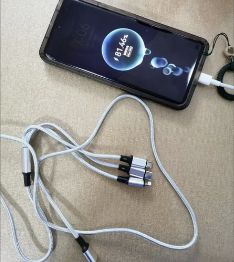 6A超级快充三合一充电线手机适用华为VIV...