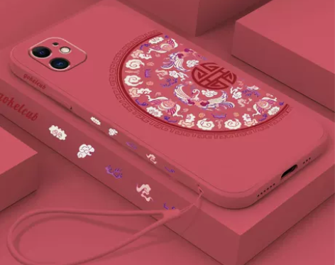 苹果12手机壳新款凤凰图腾iphone12...