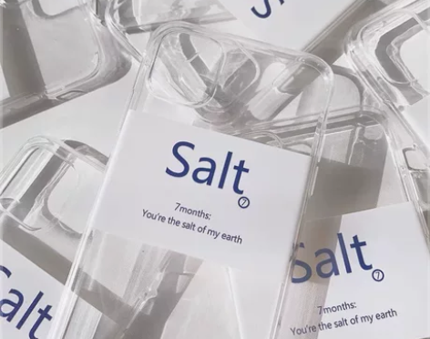 Salt简约苹果14pro硅胶手机壳 适用...