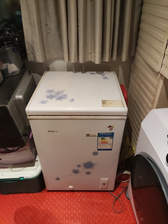 海尔103升冰柜闲置出售,需要自提,自提