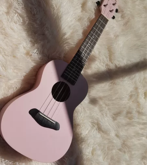 初学者尤克里里 粉色，超级少女心 可小刀！...