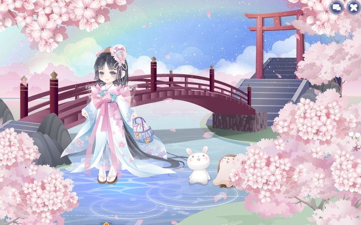 奥比岛凉夜纯美樱浴衣 凉夜纯美包包篮 魔力...