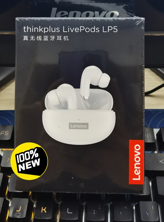 蓝牙耳机，联想LP5 白色，全新没有拆封过...