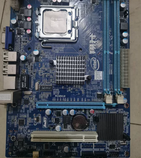 翔升G41，DDR3内存插槽带CPU，有核...