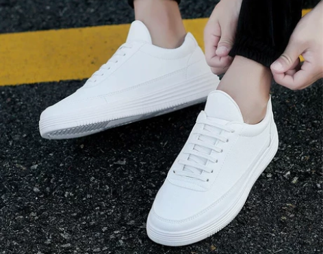 秋夏季男士小白鞋文艺风休闲鞋男子 百搭增高...