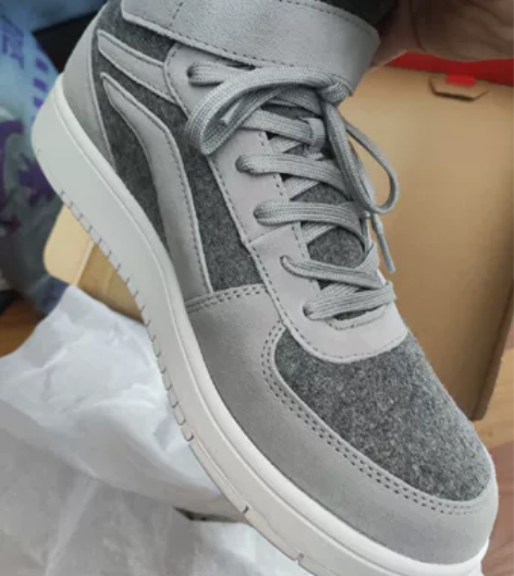 LiNing李宁 骑士 中帮休闲板鞋 灰色...