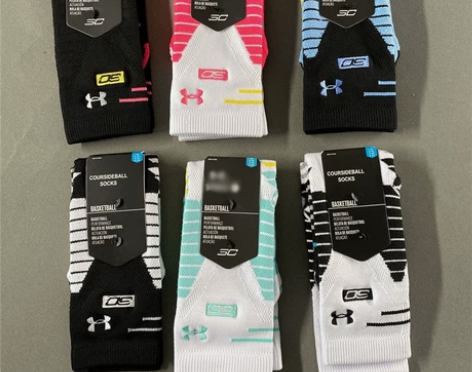 2双 UA库里男子篮球袜运动吸汗精英袜中高...