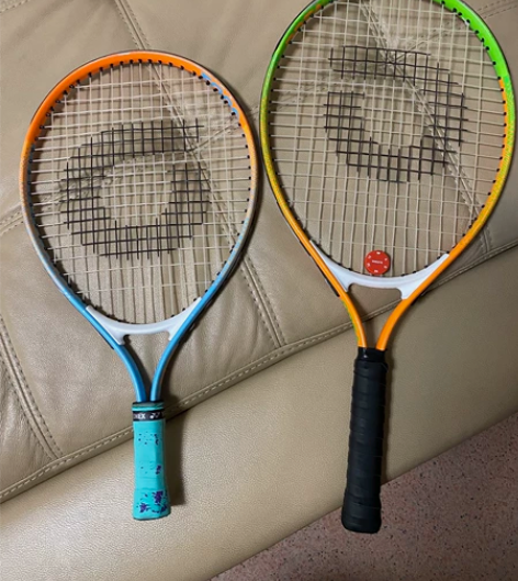 欧帝尔儿童网球拍低价转让。儿子网球启蒙使用...