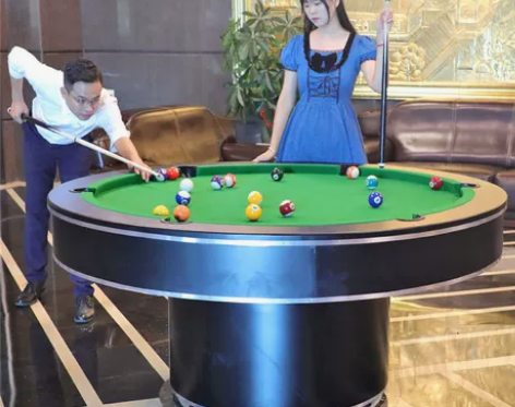 多功能台球桌标准型家用室内美式圆形桌球台餐...